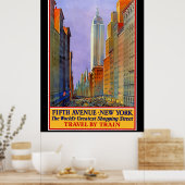 ヴィンテージ・ポスター、ニューヨーク5番街 ポスター (キッチン)