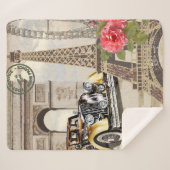 ヴィンテージ，ポスター，パリ，旧， シェルパブランケット (正面(横))