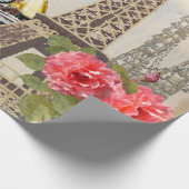 ヴィンテージ,ポスター,パリ,旧, ラッピングペーパー (角)