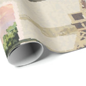 ヴィンテージ,ポスター,パリ,旧, ラッピングペーパー (ロールコーナー)