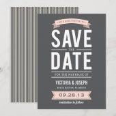 ヴィンテージ ポスター | 保存日程のお知らせ セーブザデート (正面/裏面)
