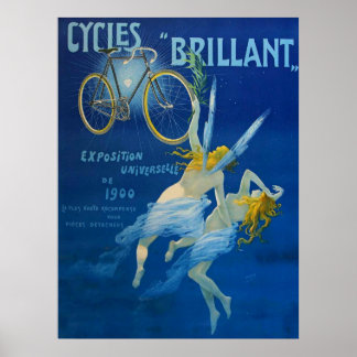 ヴィンテージ ポスター 自転車 ブリヤン アンリ グレイ C 1900