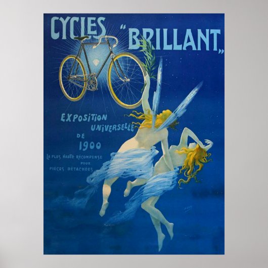 ヴィンテージ ポスター 自転車 ブリヤン アンリ グレイ C 1900 (正面)