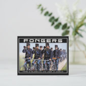 ヴィンテージ ポストカード: フォンガース アーミー バイク ポストカード (スタンド正面)