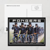 ヴィンテージ ポストカード: フォンガース アーミー バイク ポストカード (正面/裏面)