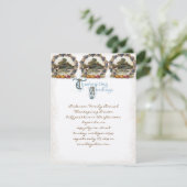 ヴィンテージ ポストカード 感謝祭の七面鳥の招待状 (スタンド正面)