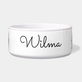 ヴィンテージ・ポップな花柄の写真 ボウル