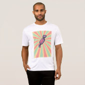ヴィンテージ・ポップアートの包まれたキャンディ Tシャツ (正面フル)