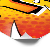 ヴィンテージ ポップアート ハッピー ニューイヤー コミックスタイル ポスター (コーナー)