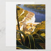 ヴィンテージ ポルトフィーノ イタリア 便箋 (正面/裏面)