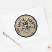 ヴィンテージ ポーション ラベル ヴァンパイアの牙 ハロウィン デコレーション (封筒)