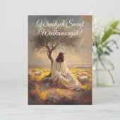 ヴィンテージ ポーランドのイースター ウェソレゴ アレルヤ 招待状 (スタンド正面)