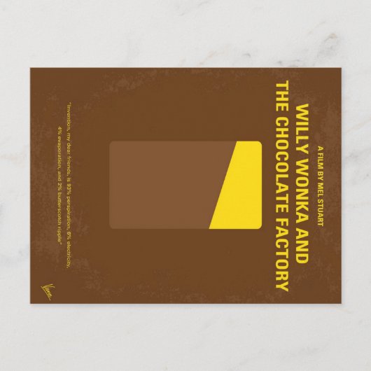 ヴィンテージ・マイ・ウィリー・ウォンカとチョコレート工場 案内ポストカード (正面)