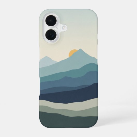 ヴィンテージ マウンテン レンジ iPhone 16ケース (裏面)