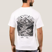 ヴィンテージ・マウンテン・ロード・スケッチ Tシャツ (裏面)
