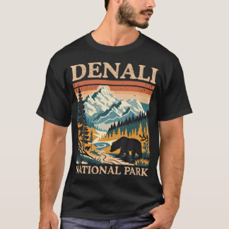 ヴィンテージ マウントデナリ国立公園 レトロ Tシャツ