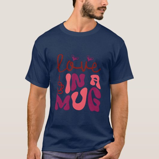 ヴィンテージ マグカップ ラブ Tシャツ (正面)