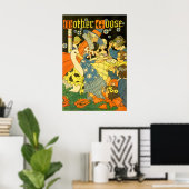 ヴィンテージ・マザーグースが子供たちに本を読む ポスター (ホームオフィス)