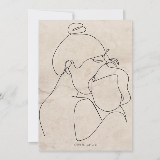 ヴィンテージ マザーズデー、 お母さんを祝う特別な日 招待状 (裏面)