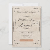 ヴィンテージ マザーズデー、 ママをお祝いする特別な日 招待状 (正面)
