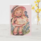 ヴィンテージ・マザーズ・デイ・カード/おばちゃん カード (黄色い花)