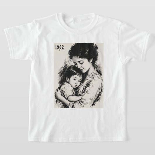 ヴィンテージ マザー&チャイルド 1982 Tシャツ (レイダウン)