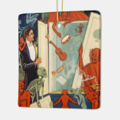 ヴィンテージ・マジシャン・カーター・ザ・グレート・マジック・ショー セラミックオーナメント (左)