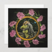 ヴィンテージ・マジックランタン 彼がプロポーズした 1900年代初頭 招待状 (正面/裏面)