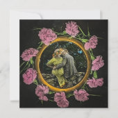 ヴィンテージ・マジックランタン 彼がプロポーズした 1900年代初頭 招待状 (正面)