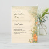 ヴィンテージ・マジックランド・ペーパー・プリンセス・フォト・卒業 招待状 (スタンド正面)