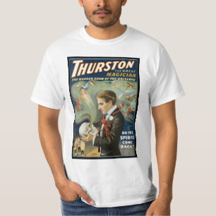ヴィンテージ マジック ポスター サーストン グレート マジシャン Tシャツ