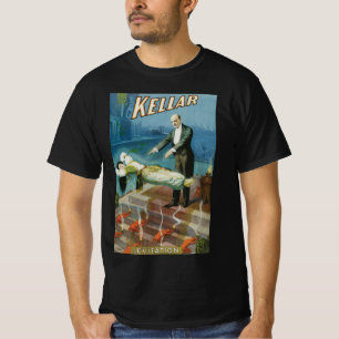 ヴィンテージ マジック ポスター、ハリー ケラー マジシャン Tシャツ