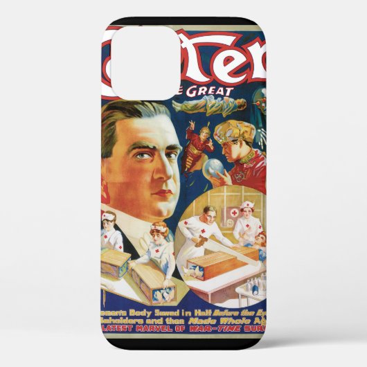 ヴィンテージ・マジック・ポスター、偉大なマジシャン・カーター Case-Mate iPhoneケース (裏面)