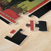 ヴィンテージ・マジック・ポスター、偉大な魔術師ブラッシュ ジグソーパズル (側面)