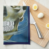 ヴィンテージ・マジック・ポスター、謎のデ・ビエール キッチンタオル (四つ折り)