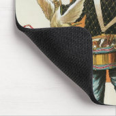 ヴィンテージ・マジック・ポスター、魔術師チョン・リング・スー マウスパッド (コーナー)