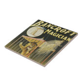 ヴィンテージ・マジック・ポスター、魔術師バンクロフトとライオン タイル (側面)