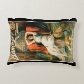 ヴィンテージ・マジック・ポスター、魔術師フレデリック・バンクロフト アクセントクッション (裏面)