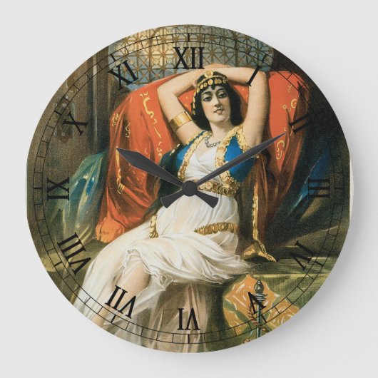 ヴィンテージ・マジック・ポスター、魔術師フレデリック・バンクロフト ラージ壁時計 (正面)