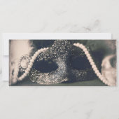 ヴィンテージ・マスカレード＆パール・ウェディング 招待状 (裏面)