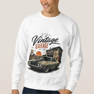 ヴィンテージ・マスタング ルート66 ガレージサンセット グラフィックTシャツ スウェットシャツ