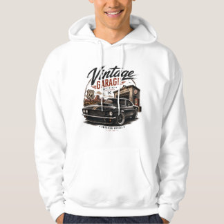 ヴィンテージ・マスタング ルート66 ガレージサンセット グラフィックTシャツ パーカ