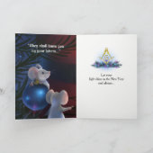 ヴィンテージ·マソニック·サユニークンタクロース·クリスマス シーズンカード (内部)