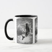 ヴィンテージ·マッコウクジラ·ブリーチング、海洋生物 マグカップ (左)