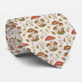 ヴィンテージ マッシュルーム ボタニカル ネクタイ (ロール)