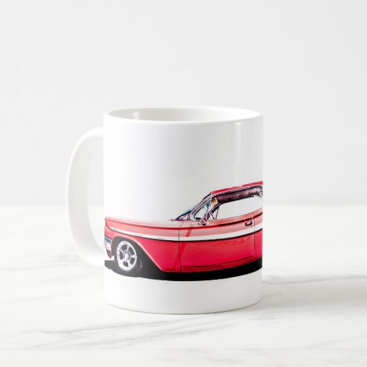 ヴィンテージ マッスルカー コーヒーマグ コーヒーマグカップ (正面左)