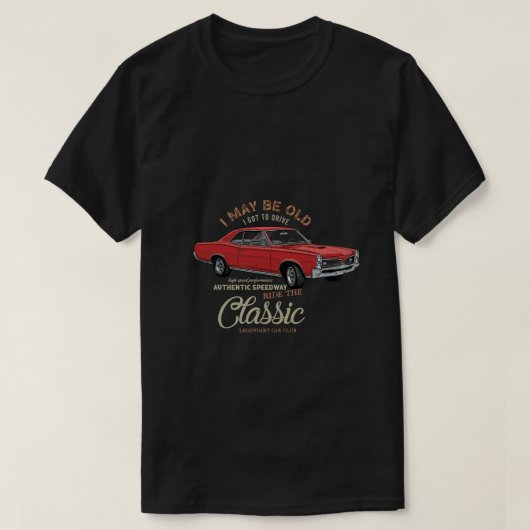 ヴィンテージ マッスルカー レトロ デザイン Tシャツ (デザイン正面)