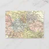 ヴィンテージ マップ おむつくじ トラベル アドベンチャー ベイビー エンクロージャーカード (裏面)