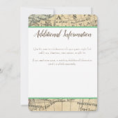 ヴィンテージ・マップ・イブニング・インビテーション 招待状 (裏面)