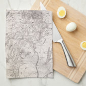 ヴィンテージ·マップ·オブ·ザ·アディロンダックス·ニューヨーク キッチンタオル (四つ折り)